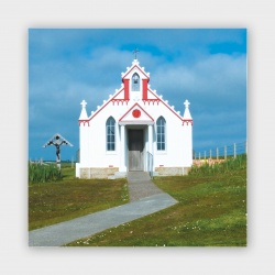 The Italian Chapel, Orkney II Greetings Card - 140mm Square