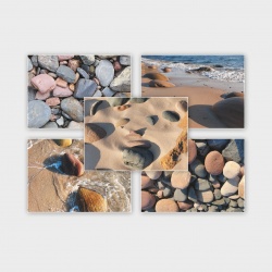 Orkney Beach Stones Greetings Cards - 5 Pack